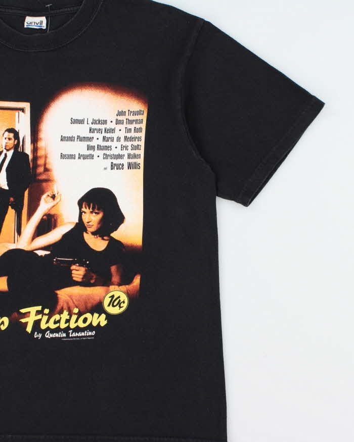 Vintage '08 Y2K Miramax Film Pulp Fiction Tarantino Heavyweight Anvil Crewneck T-Shirt - M