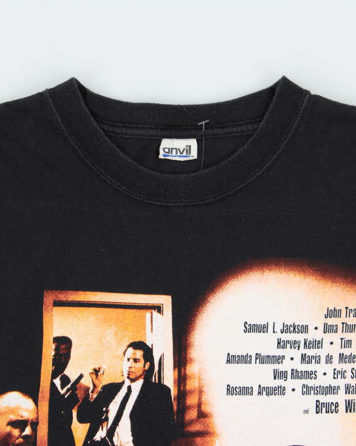 Vintage '08 Y2K Miramax Film Pulp Fiction Tarantino Heavyweight Anvil Crewneck T-Shirt - M