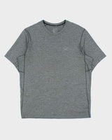 Arc'teryx Grey Marl 'Cormac SS' Crewneck 3M Bird Toque Technical T-Shirt - M