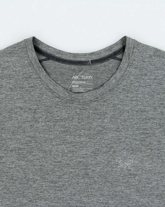 Arc'teryx Grey Marl 'Cormac SS' Crewneck 3M Bird Toque Technical T-Shirt - M