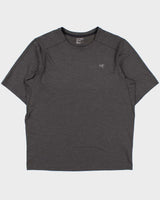 Arc'teryx Grey Marl 'Cormac SS' Crewneck 3M Bird Toque Technical T-Shirt - L