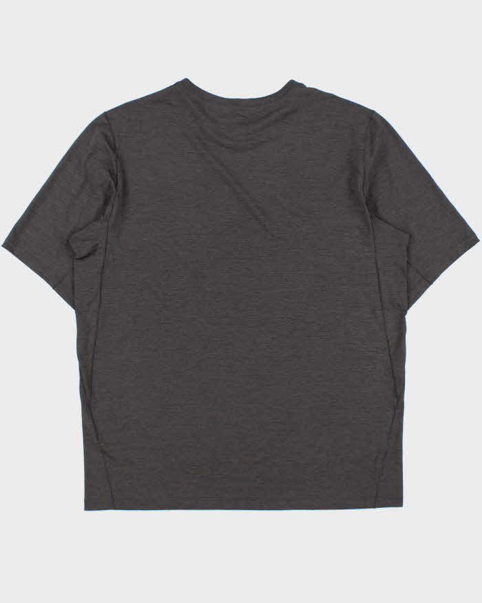 Arc'teryx Grey Marl 'Cormac SS' Crewneck 3M Bird Toque Technical T-Shirt - L