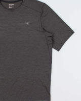 Arc'teryx Grey Marl 'Cormac SS' Crewneck 3M Bird Toque Technical T-Shirt - L