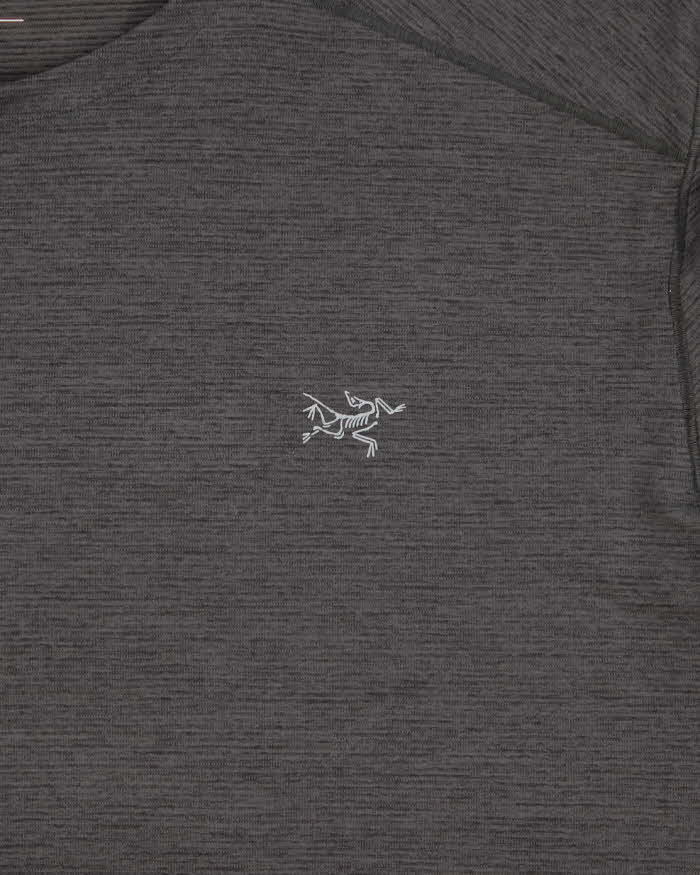 Arc'teryx Grey Marl 'Cormac SS' Crewneck 3M Bird Toque Technical T-Shirt - L