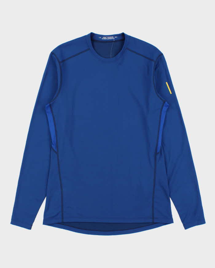 DS Vintage Arc'teryx Ocean Blue Crewneck Long Sleeve Thermal Active T-Shirt - L