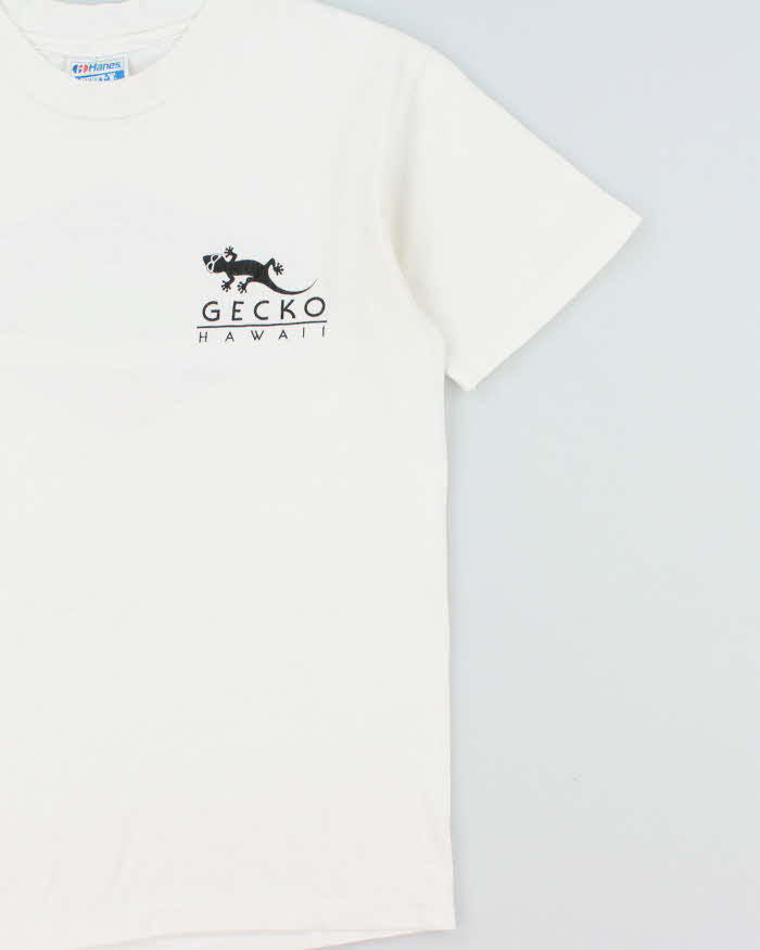 Vintage 1988 Gecko City Surf Shop Hawaii Single Stitch Hanes Beefy-T Made In USA Crewneck T-Shirt - M