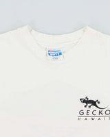 Vintage 1988 Gecko City Surf Shop Hawaii Single Stitch Hanes Beefy-T Made In USA Crewneck T-Shirt - M