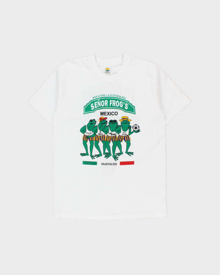Vintage 1990s Señor Frogs Huatulco Mexico Heavyweight Crewneck T-Shirt - XL
