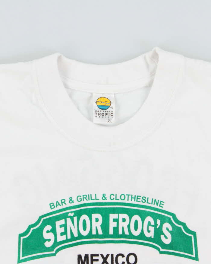 Vintage 1990s Señor Frogs Huatulco Mexico Heavyweight Crewneck T-Shirt - XL