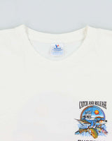Vintage Y2K 00s Bucerias Sport Fishing Heavyweight Yazebek Crewneck T-Shirt - L