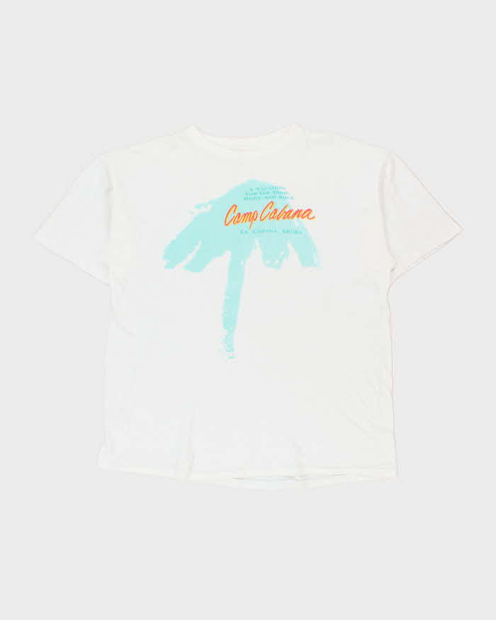 Vintage 1990s Camp Cabana Heavyweight Single Stitch Crewneck T-Shirt - XXL