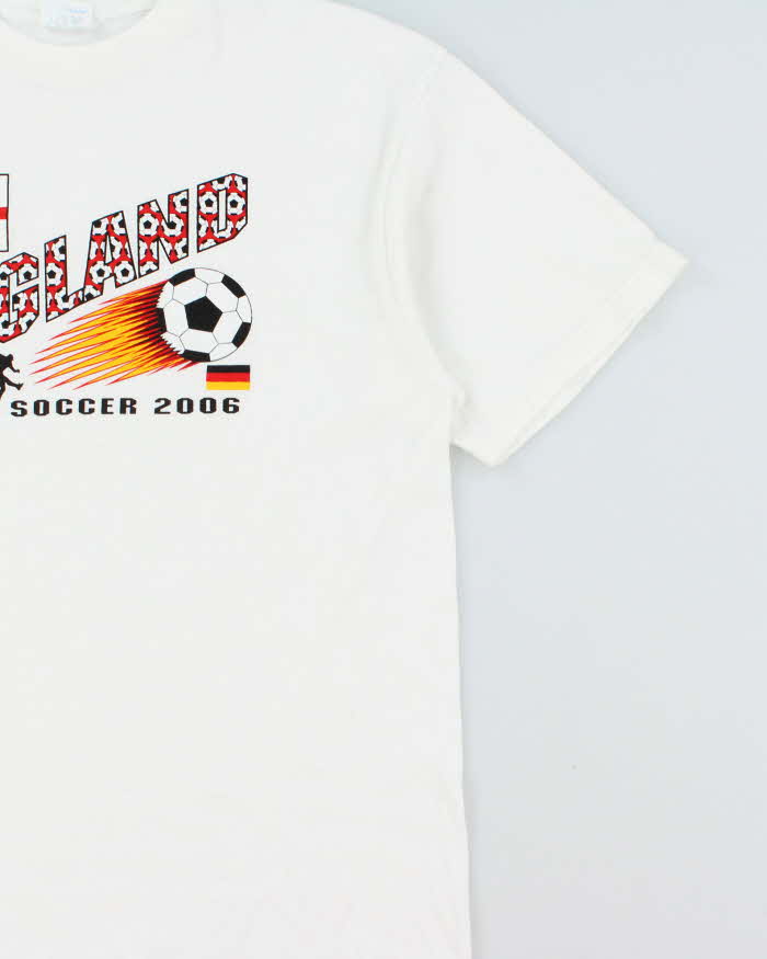 Vintage Y2K 2006 Fifa World Cup England Football Heavyweight Crewneck T-Shirt - L
