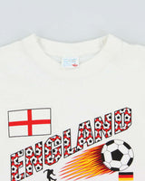 Vintage Y2K 2006 Fifa World Cup England Football Heavyweight Crewneck T-Shirt - L