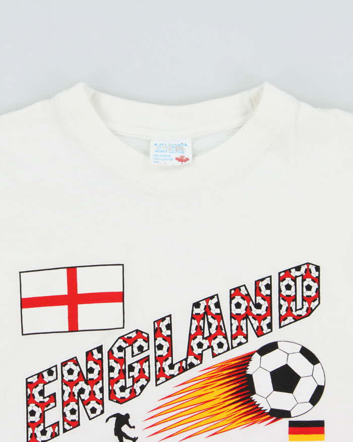 Vintage Y2K 2006 Fifa World Cup England Football Heavyweight Crewneck T-Shirt - L