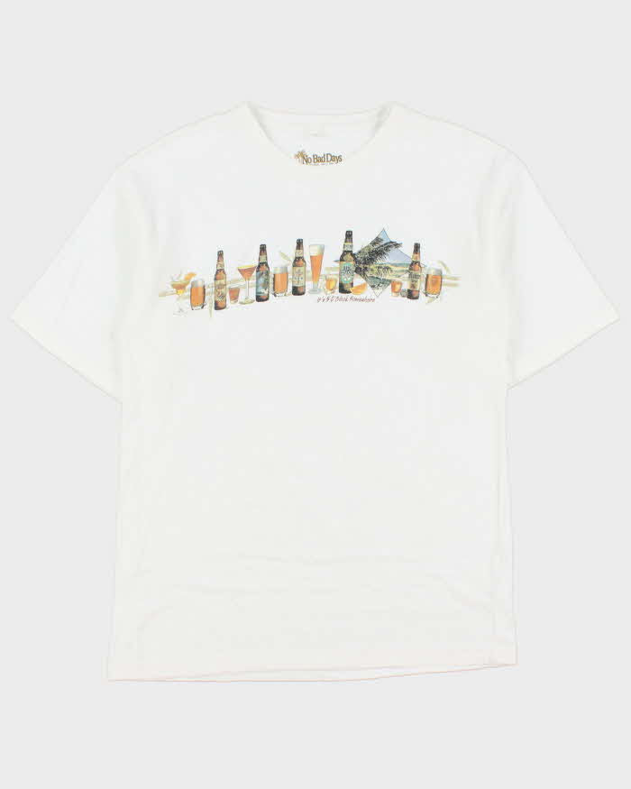 Vintage Y2K 00s Bad Days Heavyweight 'It's 5 O'Clock Somewhere' Crewneck T-Shirt - L