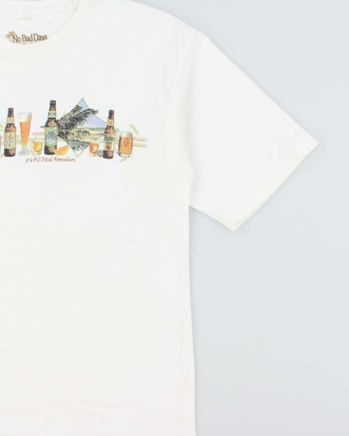 Vintage Y2K 00s Bad Days Heavyweight 'It's 5 O'Clock Somewhere' Crewneck T-Shirt - L
