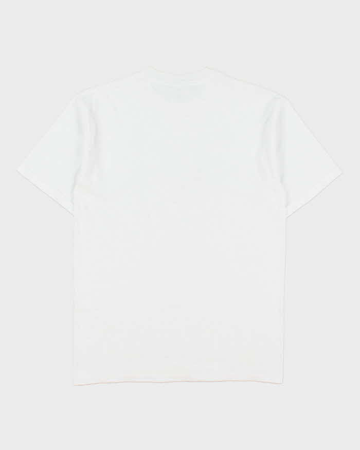 Vintage Y2K 00s Embroidered Floral Embellished Heavyweight Z Jerzees Crewneck T-Shirt - M