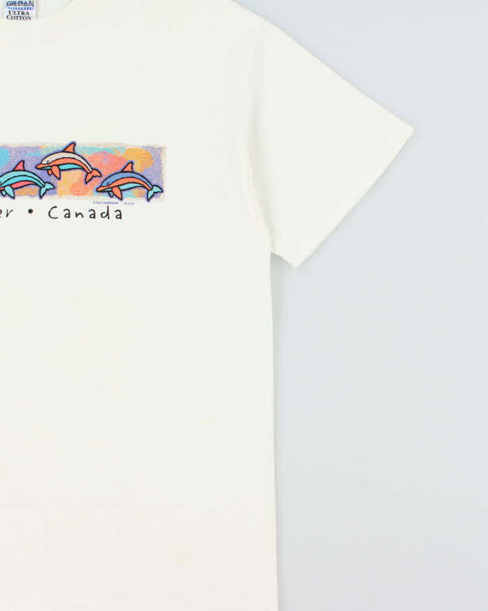 Vintage Y2K 00s Vancouver Canada Heavyweight Gildan Ultra Crewneck T-Shirt - L