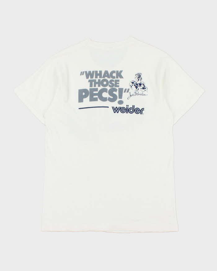 Vintage 1991 Joe Weider Sports Body Building Heavyweight Single Stitch Made In Canada Crewneck T-Shirt - L