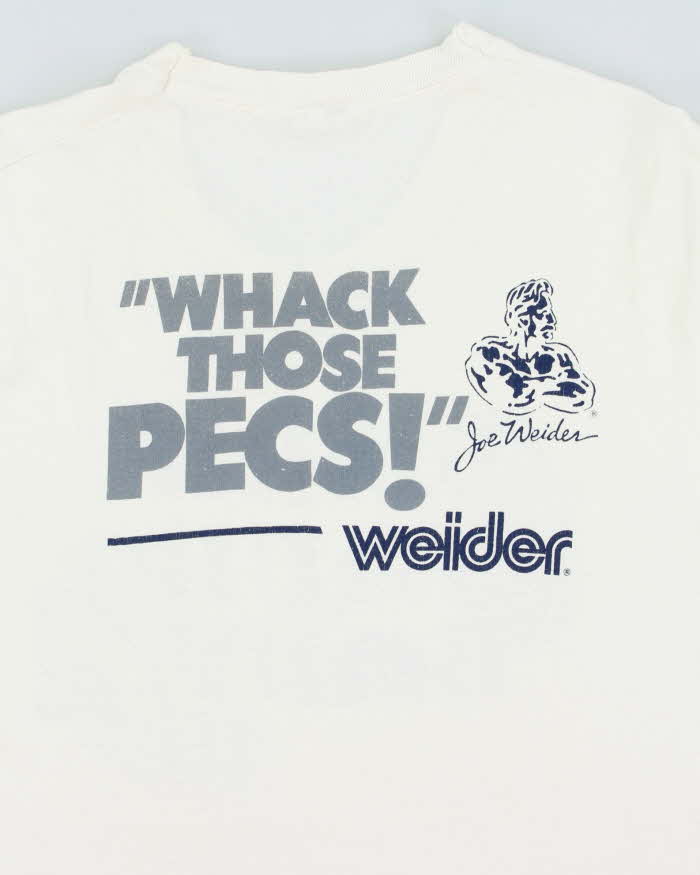 Vintage 1991 Joe Weider Sports Body Building Heavyweight Single Stitch Made In Canada Crewneck T-Shirt - L