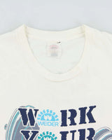 Vintage 1991 Joe Weider Sports Body Building Heavyweight Single Stitch Made In Canada Crewneck T-Shirt - L