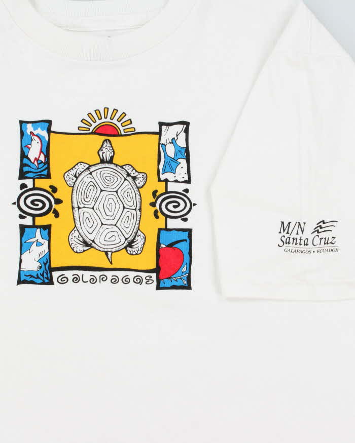 Vintage 1990s SZIMAN Galapagos Ecuador Heavyweight Single Stitch Crewneck T-Shirt - L