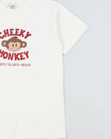 Vintage Y2K 00s Cheeky Monkey Puerto Vallarta Mexico Heavyweight Gildan Ultra Crewneck T-Shirt - S