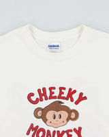 Vintage Y2K 00s Cheeky Monkey Puerto Vallarta Mexico Heavyweight Gildan Ultra Crewneck T-Shirt - S