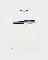 Vintage Lacoste Heavyweight Striped Split Seam Crewneck T-Shirt - L
