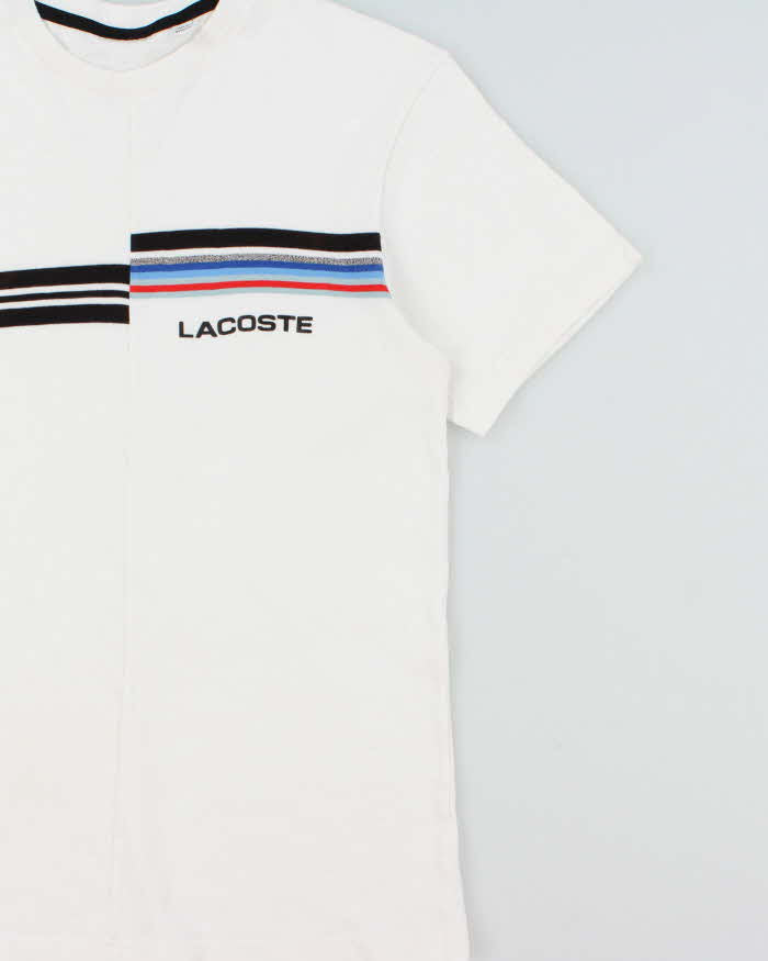 Vintage Lacoste Heavyweight Striped Split Seam Crewneck T-Shirt - L