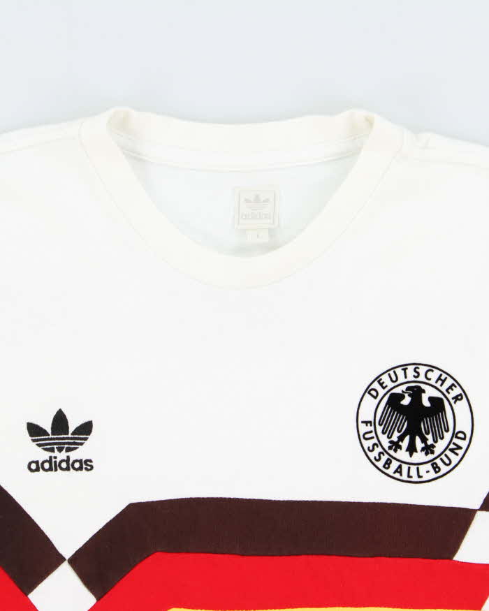 Vintage '90 Adidas Originals Germany Football 2010 Fifa World Cup Heavyweight Crewneck T-Shirt - L