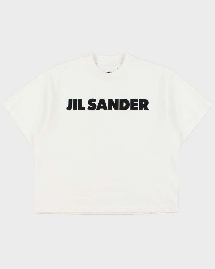 SS2020 Jil Sander Heavyweight Boxy 'Logo' Crewneck T-Shirt - M