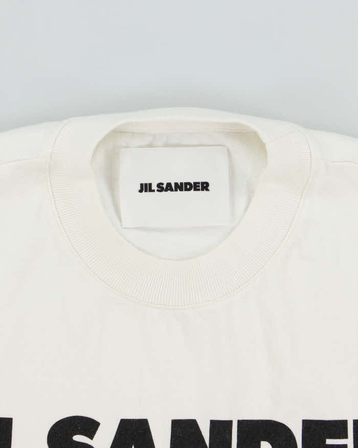 SS2020 Jil Sander Heavyweight Boxy 'Logo' Crewneck T-Shirt - M