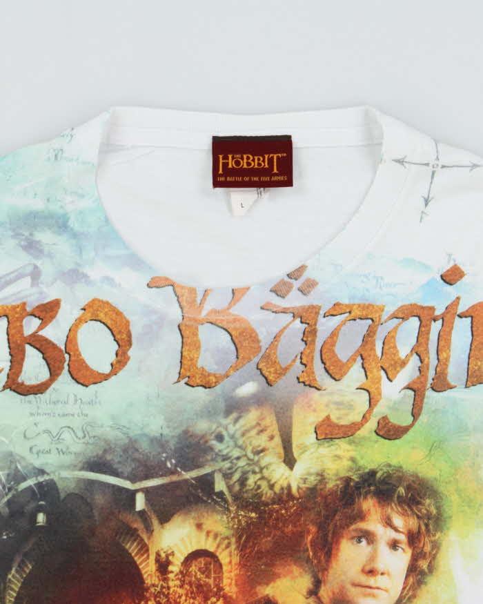 The Hobbit 'The Battle Of The Fives Armies' 2014 Bilbo Baggins Movie Promo Warner Bros. Crewneck T-Shirt - L