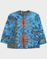 Vintage Y2K 00s Heavyweight Tie-Dye Long Sleeve Crewneck T-Shirt - L