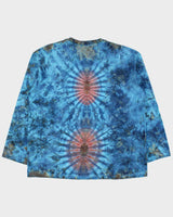 Vintage Y2K 00s Heavyweight Tie-Dye Long Sleeve Crewneck T-Shirt - L