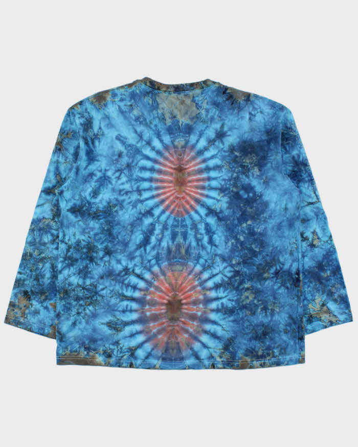 Vintage Y2K 00s Heavyweight Tie-Dye Long Sleeve Crewneck T-Shirt - L