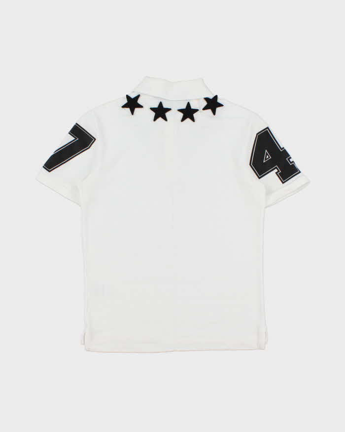 Givenchy Paris Star Applique 74 Short Sleeve Polo Shirt - XS