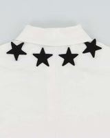 Givenchy Paris Star Applique 74 Short Sleeve Polo Shirt - XS