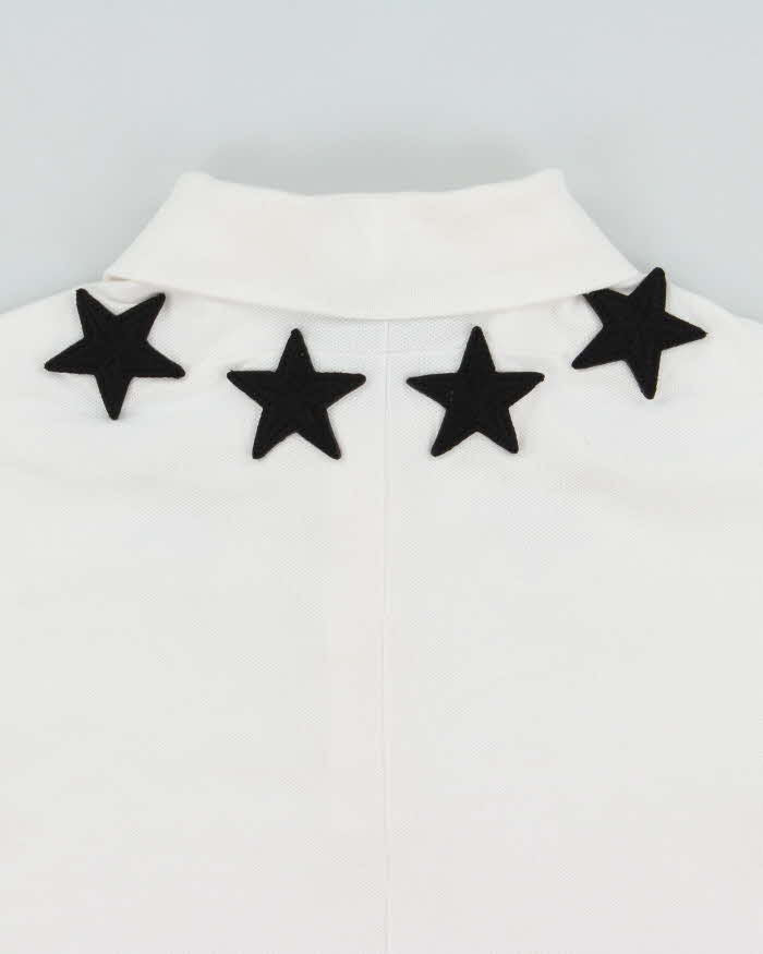 Givenchy Paris Star Applique 74 Short Sleeve Polo Shirt - XS