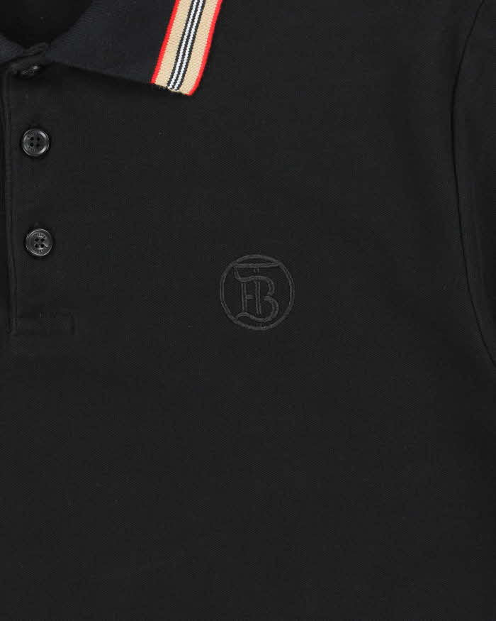 SS25 Burberry Icon Stripe Short Sleeve Polo Shirt - M