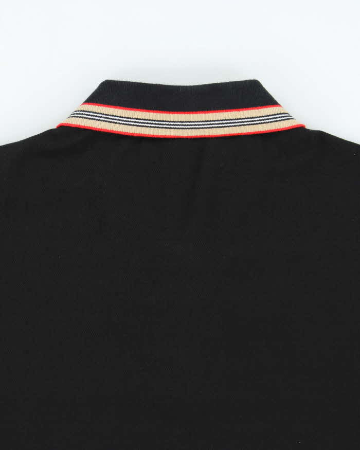 SS25 Burberry Icon Stripe Short Sleeve Polo Shirt - M