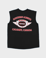 Vintage 1999 Harley Davidson Heavyweight Made In USA Southern Alberta Calgary Sleeveless Pocket T-Shirt - L