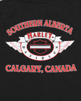 Vintage 1999 Harley Davidson Heavyweight Made In USA Southern Alberta Calgary Sleeveless Pocket T-Shirt - L