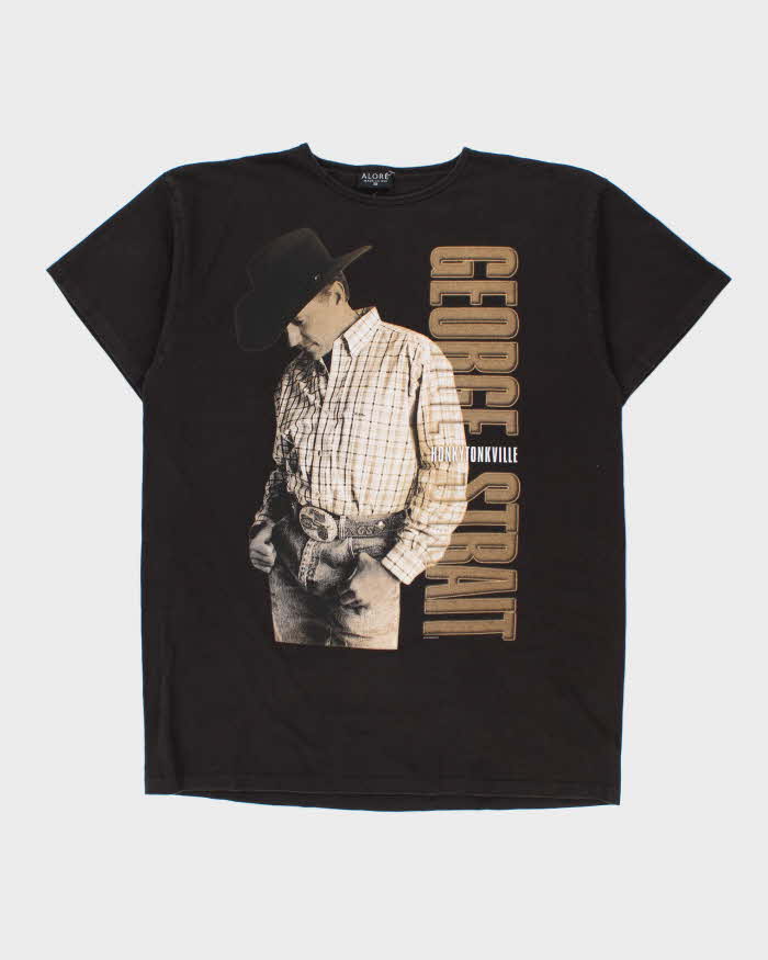 Vintage 2003 George Strait Honkytonkville Country Album Promo Heavyweight Single Stitch Made In USA T-Shirt - XXL