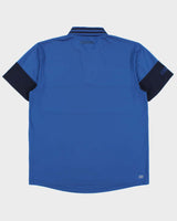Vintage Lacoste Sport Striped Ultra Dry Short Sleeve Tech Zip Polo Shirt - L