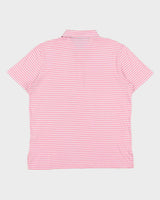 Vintage Y2K 00s Polo Ralph Lauren Yachting Club R.L.Y.C Striped Short Sleeve Pocket Polo Shirt - L