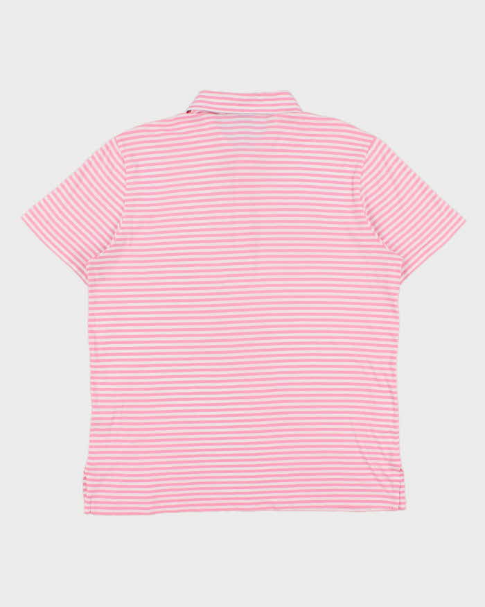 Vintage Y2K 00s Polo Ralph Lauren Yachting Club R.L.Y.C Striped Short Sleeve Pocket Polo Shirt - L