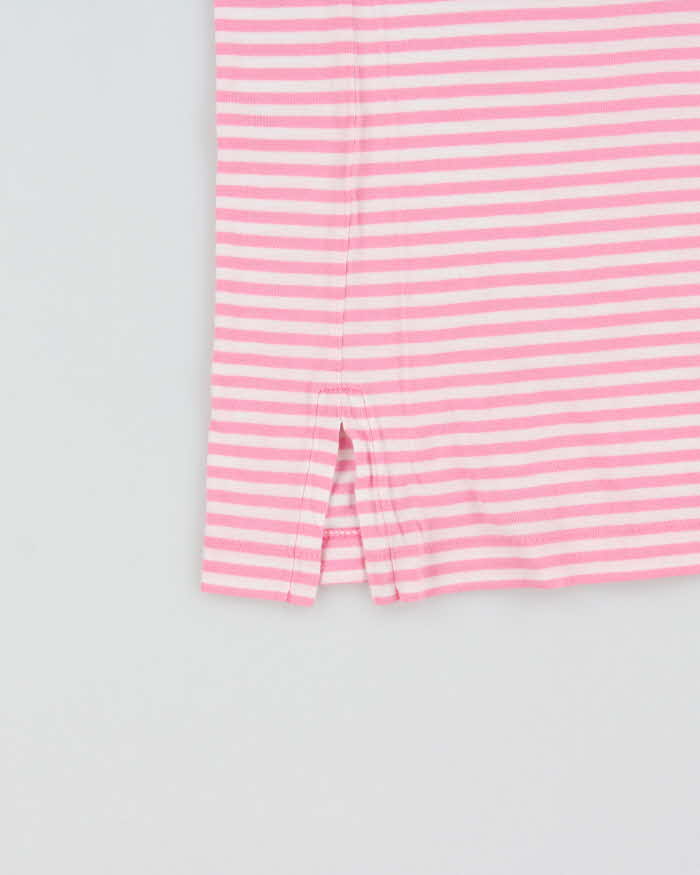 Vintage Y2K 00s Polo Ralph Lauren Yachting Club R.L.Y.C Striped Short Sleeve Pocket Polo Shirt - L