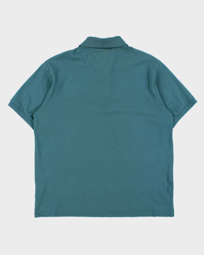 Vintage Lacoste Teal Croc Pique Classic Fit Short Sleeve Polo Shirt - XL